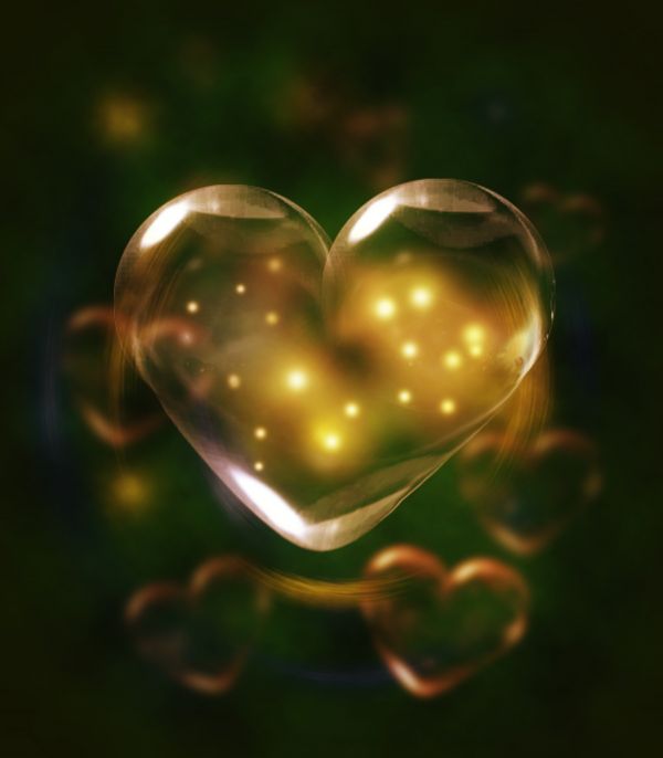 Bubble Heart photoshop picture